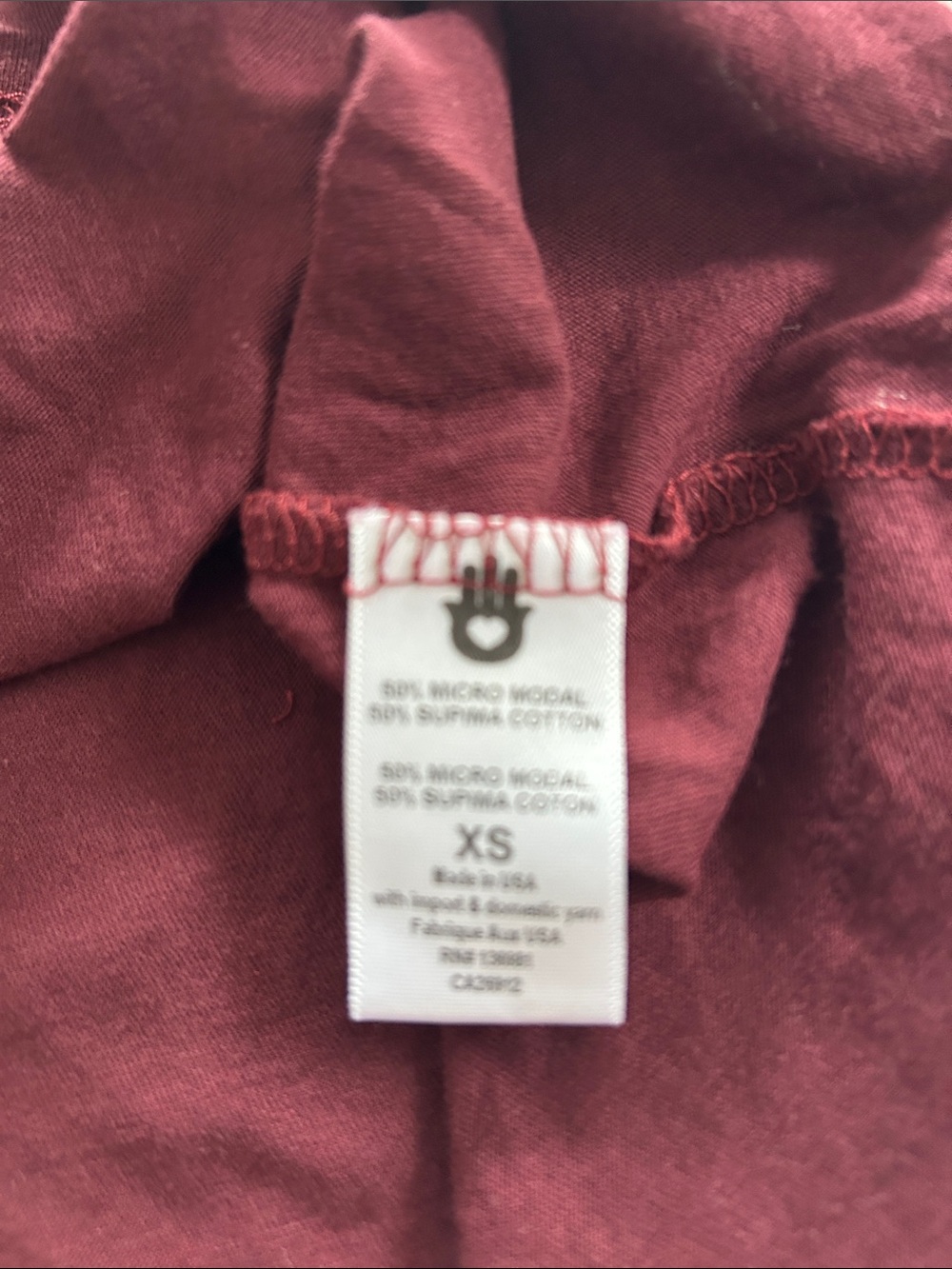 Spiritual Gangster Burgundy Eye Graphic Muscle Tank - Picture 7 of 7